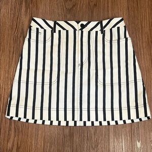 Alice + Olivia Striped Black and White Women's Skirt